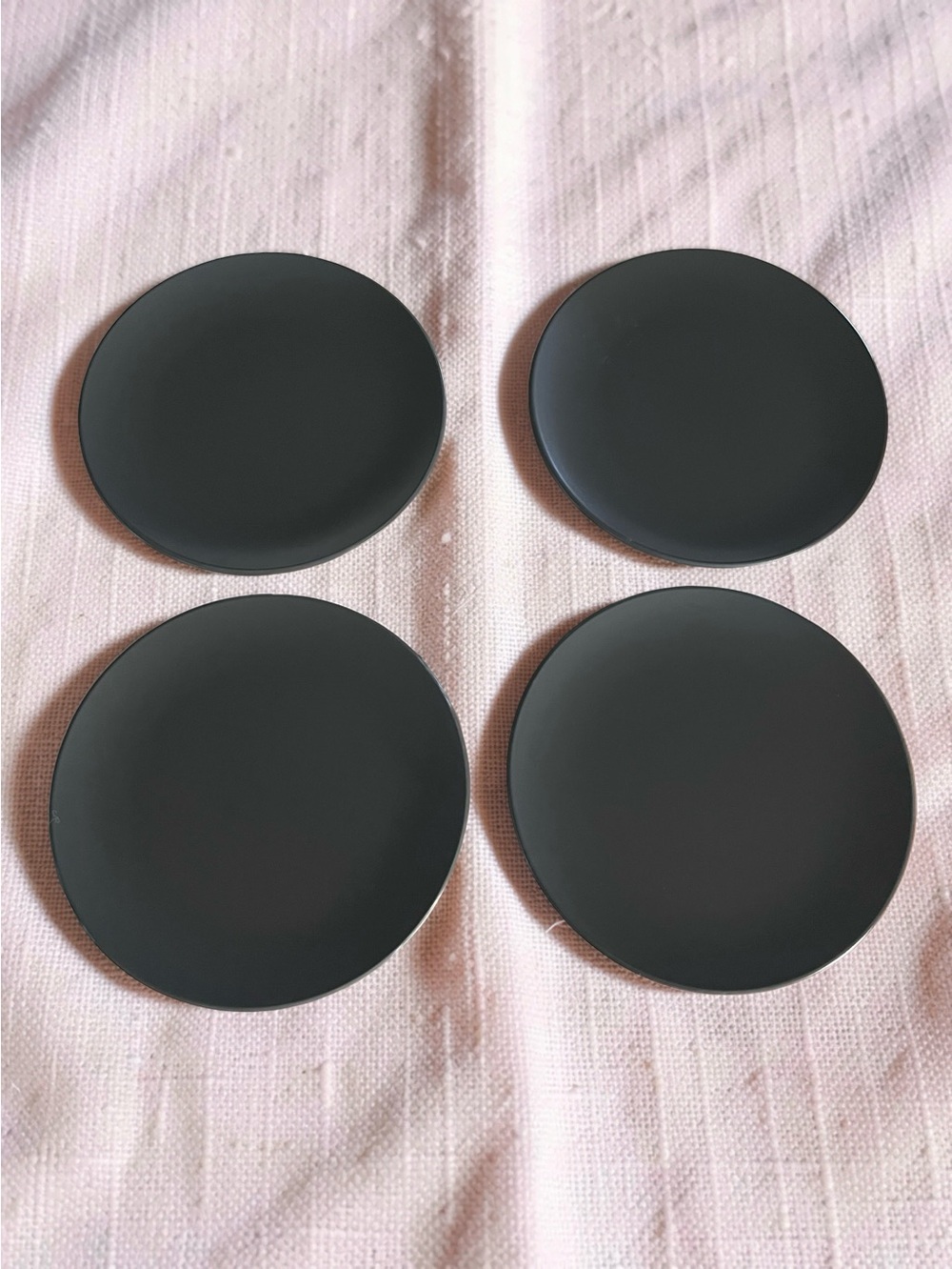 Set of 4-IKEA Dark Gray 8” Plates